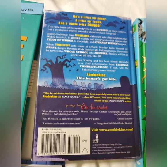 :* lot of 5 books the loser list big nate zombiekins investigators junior chef - Picture 11 of 12